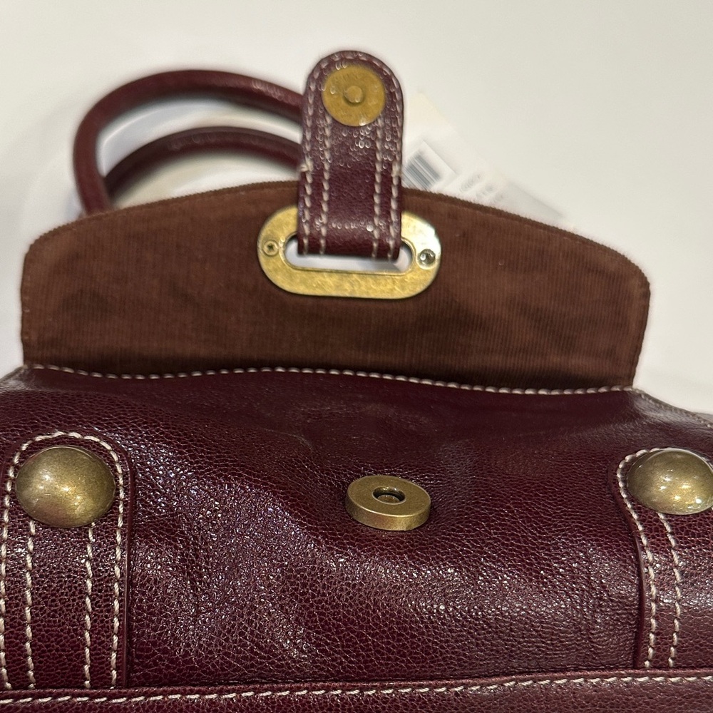 NWT Hype Elegant Plum (Cordovan) Burgundy Leather Handbag - Picture 7 of 12